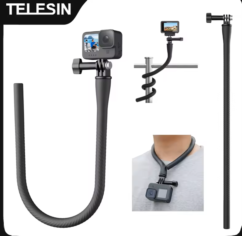 Insta360 Camera Go 3 - 텔레신 카메라 플렉시블 마운트 클램프 (고프로,