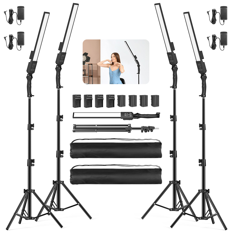 Photography Video Lighting Kit - LED 사진 스튜디오 조명 핸드 스틱