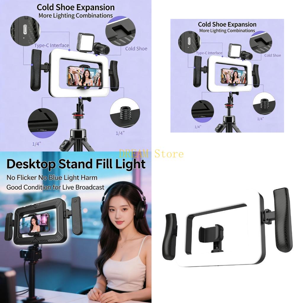 Photography Lighting Design - 셀카 카메라용 휴대용 휴대용 조명 360도