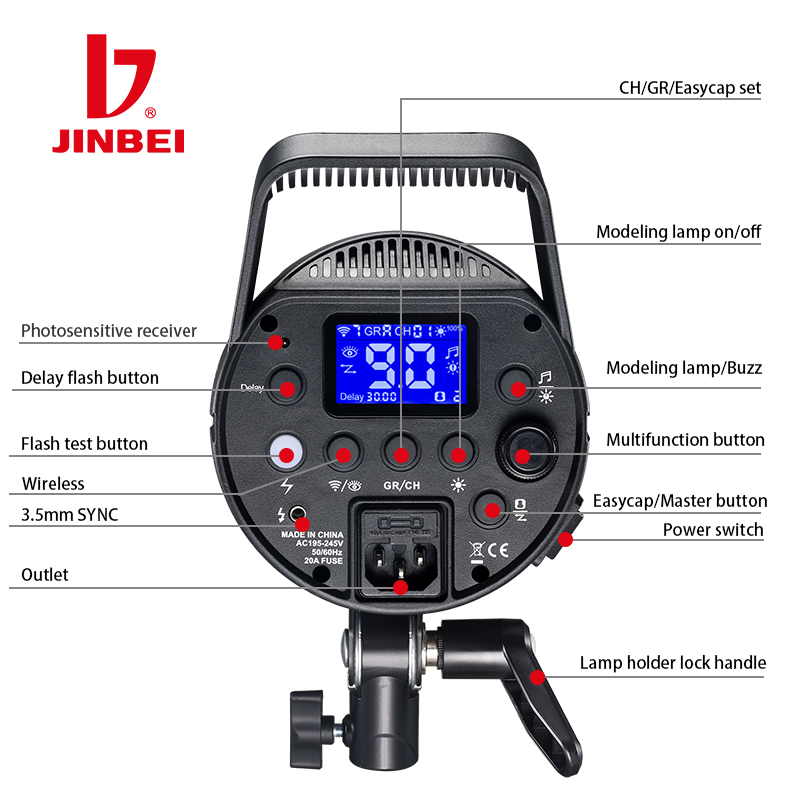 Good Lighting In Photography - 진베이 DPX-800II 800W 25W LED 사진