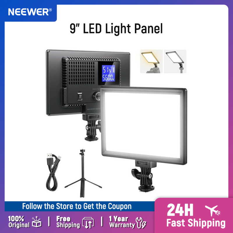 NEEWER 베이직 9인치 LED 라이트 패널, 320 - Photography Lighting Basics 리뷰 및 가격