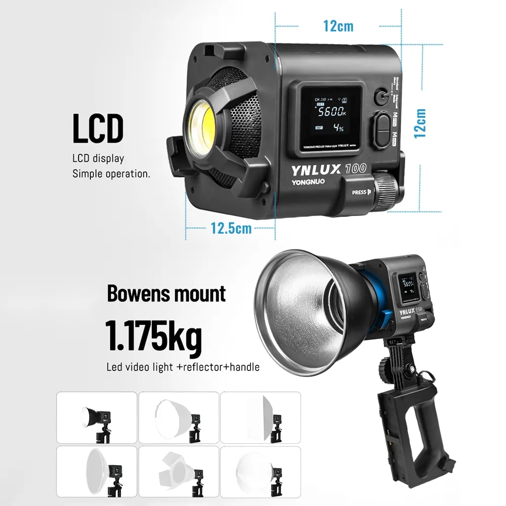 용누오 YNLUX100 100W 3200K-5600K  - Photography Lighting Studio 리뷰 및 가격