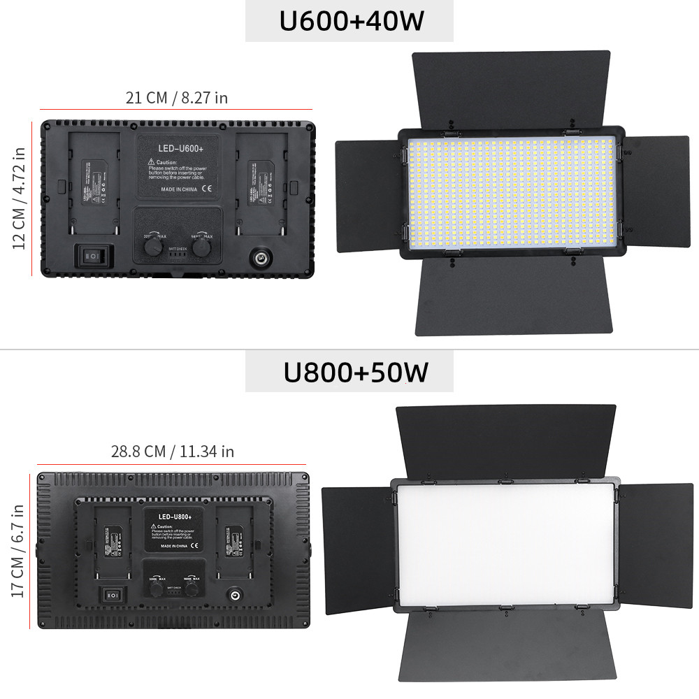 U800 600 LED 비디오 패널 라이트 키트, 카메 - Photography Video Lighting Kit 리뷰 및 가격