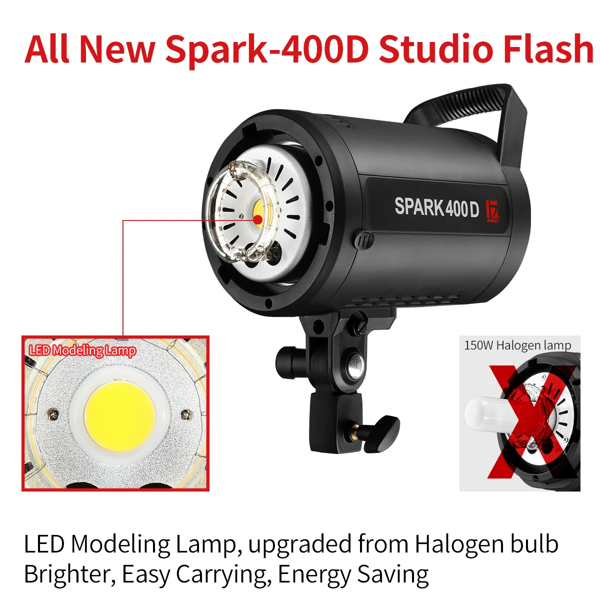 JINBEI SPARK400D 400W 스트로브 스튜디 - Photography Lighting For Clothing 리뷰 및 가격
