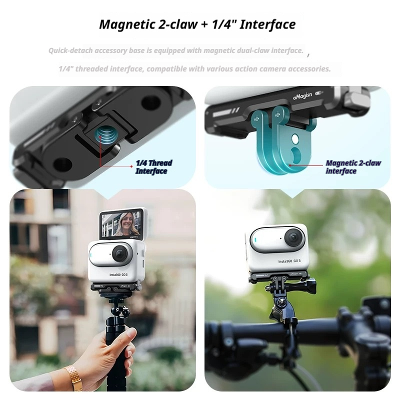 aMagisn 금속 합금 자석식 흡착 마운트 베이스 ( - Insta360 Camera Go 3 리뷰 및 가격