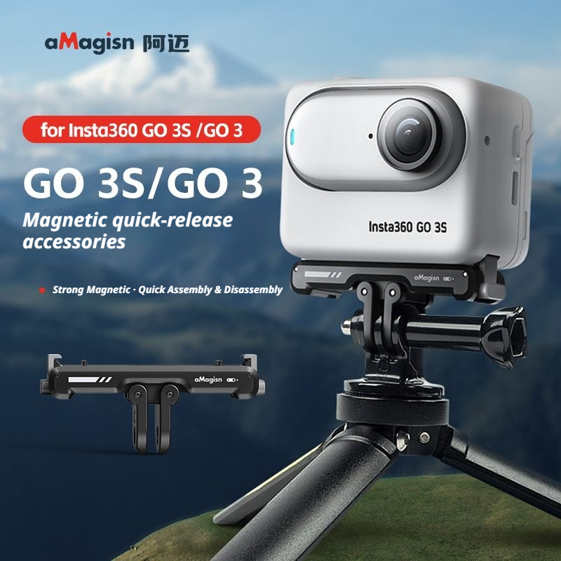 aMagisn 금속 합금 자석식 흡착 마운트 베이스 ( - Insta360 Camera Go 3 리뷰 및 가격