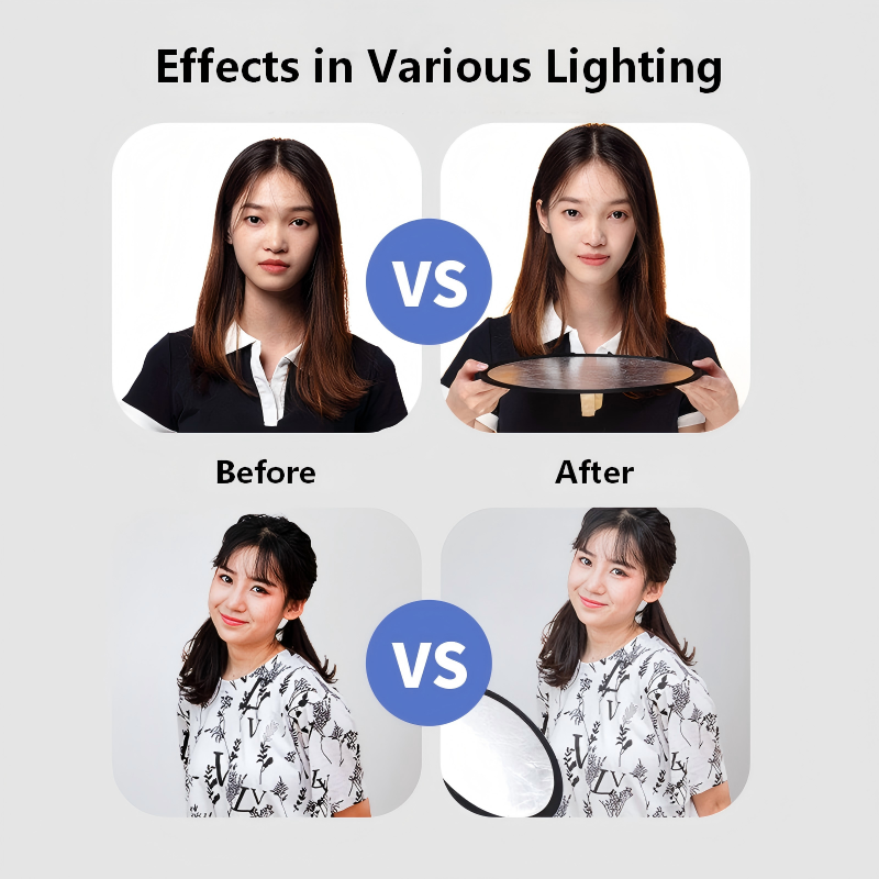2-in-1 양면 금은 반사판 휴대용 접이식 조명 패널 - Photography Lighting Kits 리뷰 및 가격