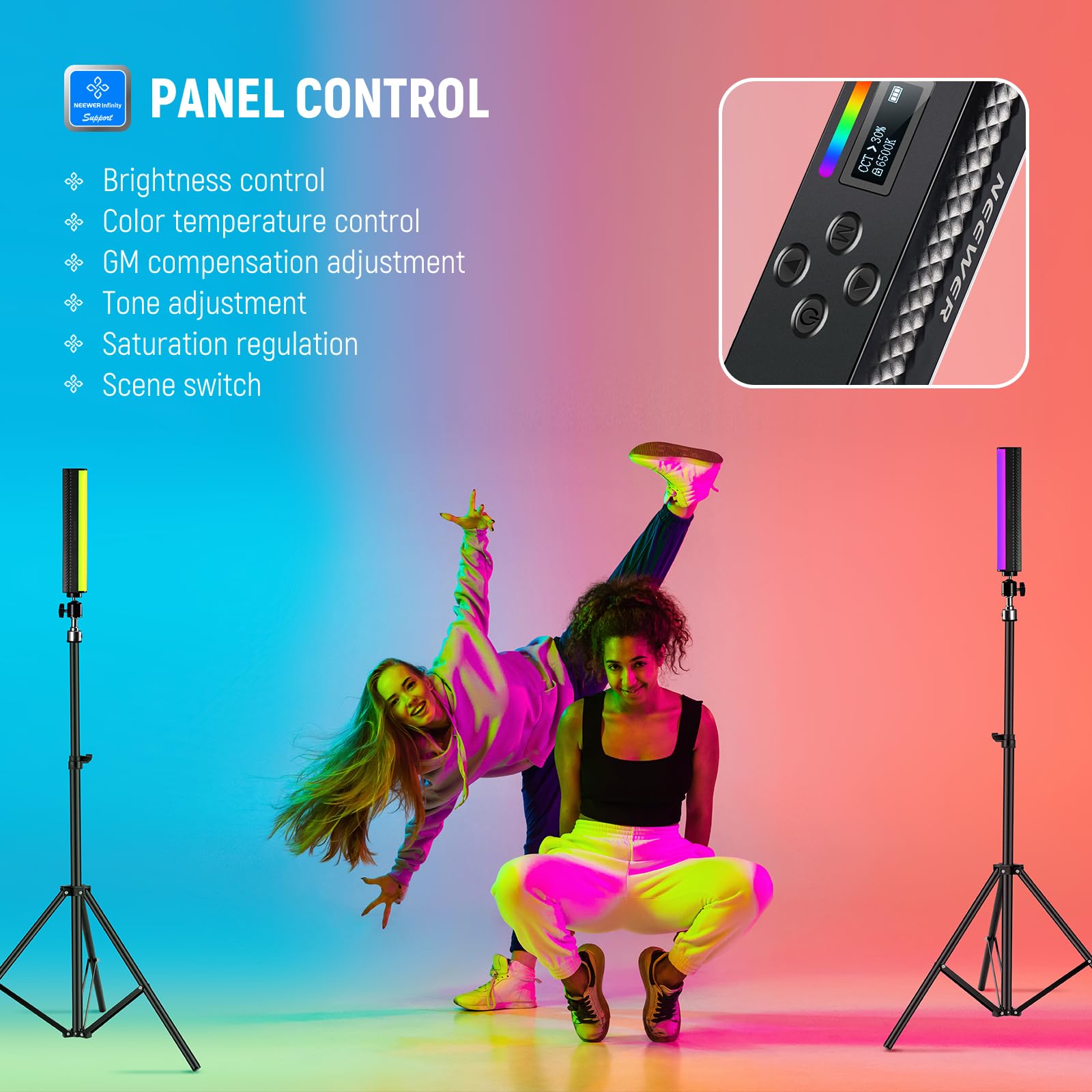 NEEWER RGB 라이트 완드 (앱 제어, 마그네틱  - Torjim Rgb Photography Video Lighting 리뷰 및 가격