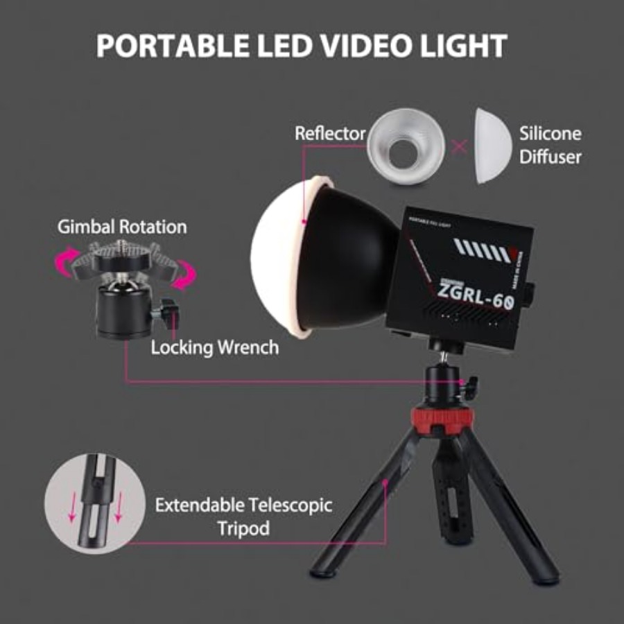 60W COB LED 비디오 조명, 휴대용, 8000m - Photography Lighting Studio 리뷰 및 가격
