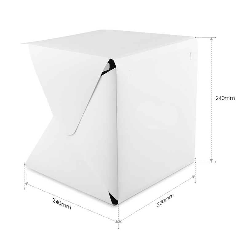 휴대용 미니 포토 스튜디오 박스 사진 배경막 내장 LE - Photography Lighting And Backdrop Kits 리뷰 및 가격