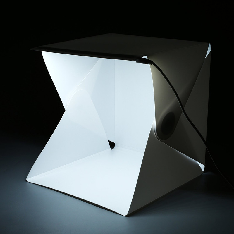 휴대용 미니 포토 스튜디오 박스 사진 배경막 내장 LE - Photography Lighting And Backdrop Kits 리뷰 및 가격