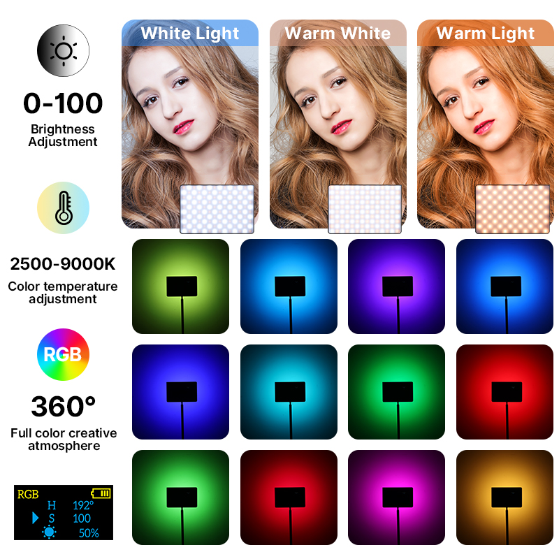 Ulanzi LT003 15W RGB 비디오 라이트 풀 - Torjim Rgb Photography Video Lighting 리뷰 및 가격