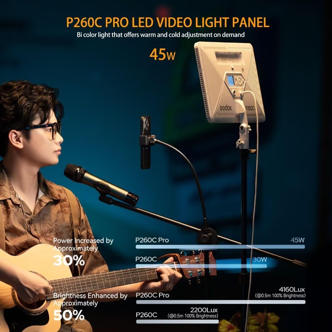 Godox P260C Pro LED 비디오 라이트 패널 - Photography Lighting Continuous 리뷰 및 가격