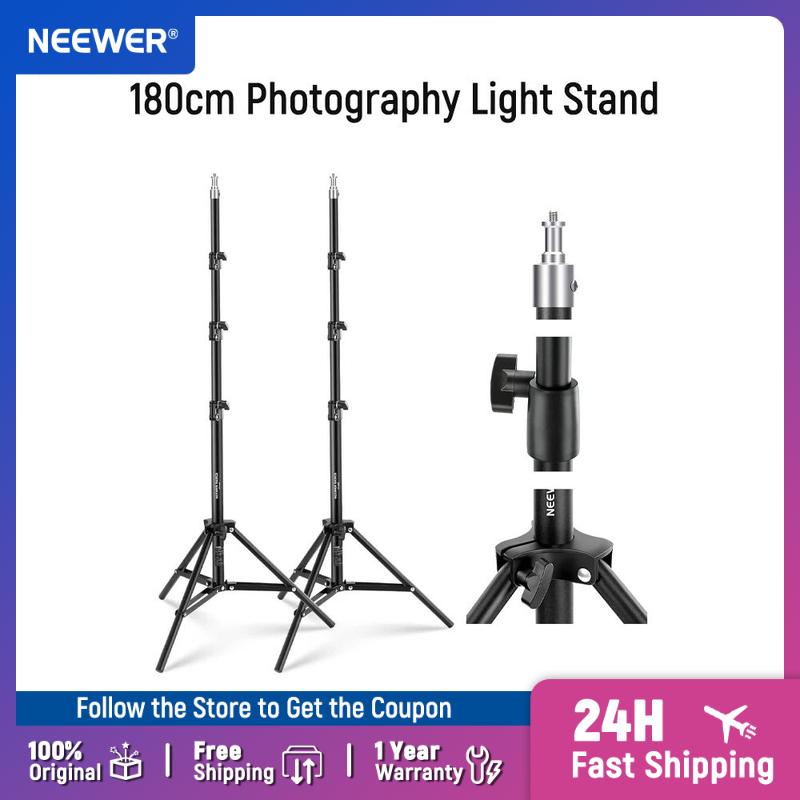 NEEWER 베이직 6피트/180cm 사진 조명 스탠드 - Photography Lighting Basics 리뷰 및 가격