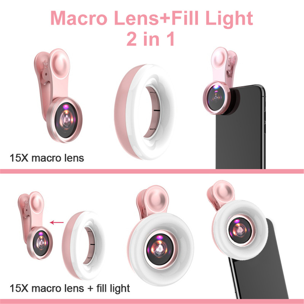 모바일 렌즈 15X 매크로 렌즈 휴대 전화 2 in 1 - Photography Lighting Continuous 리뷰 및 가격