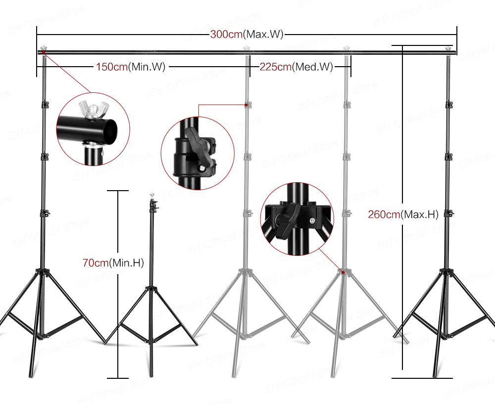사진 촬영 스튜디오 소프트박스 조명 키트 (2.6x3M - Photography Lighting Board 리뷰 및 가격