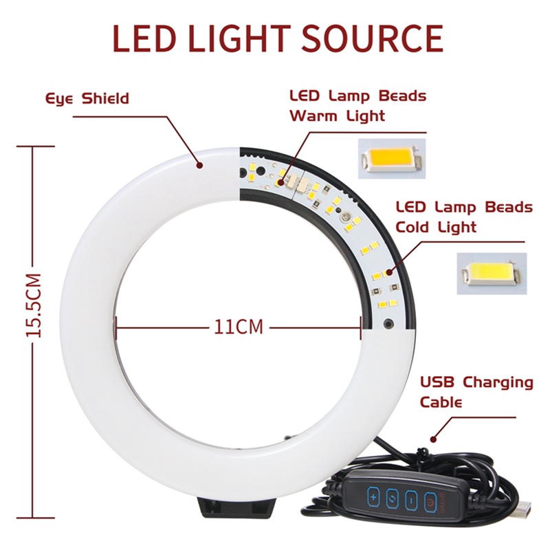 LED 셀카 링 라이트 사진 촬영 조명, 휴대폰 셀프  - Photography Lighting Continuous 리뷰 및 가격