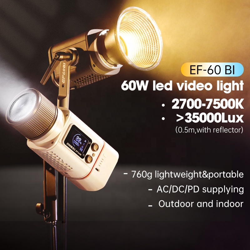 JINBEI EF-60BI 60w 사진 조명 휴대용 초 - Good Lighting In Photography 리뷰 및 가격
