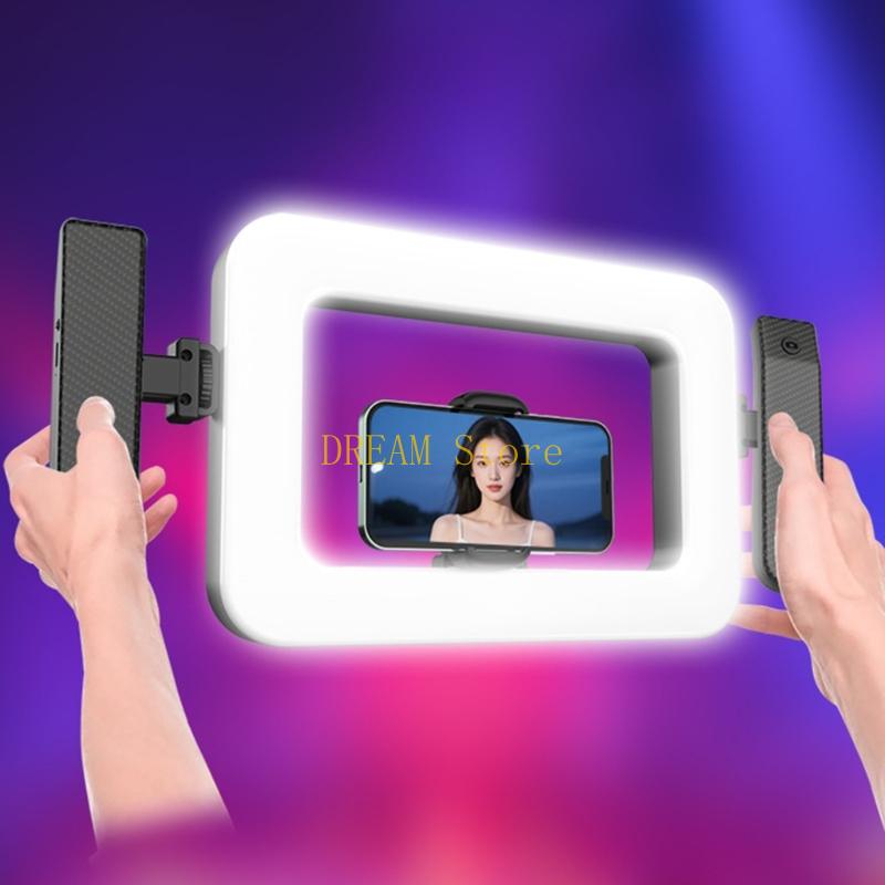 셀카 카메라용 휴대용 휴대용 조명 360도 밝기 조절  - Photography Lighting Design 리뷰 및 가격