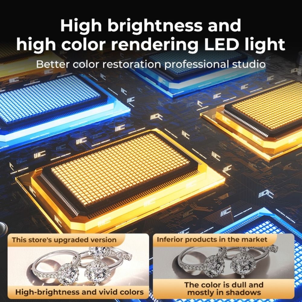 45/65cm 스튜디오 LED 라이트 박스 접이식 링  - Photography Lighting Board 리뷰 및 가격