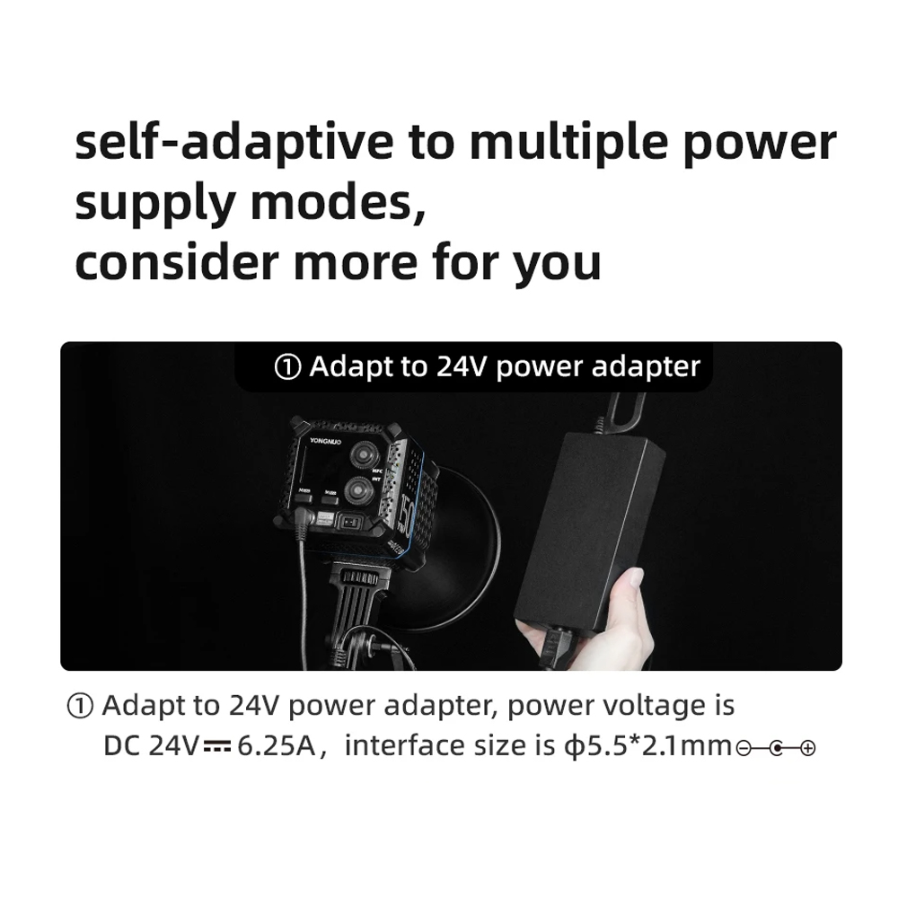 Yongnuo 24V 6.25A DC 전원 어댑터 YN - Photography Video Lighting Kit 리뷰 및 가격