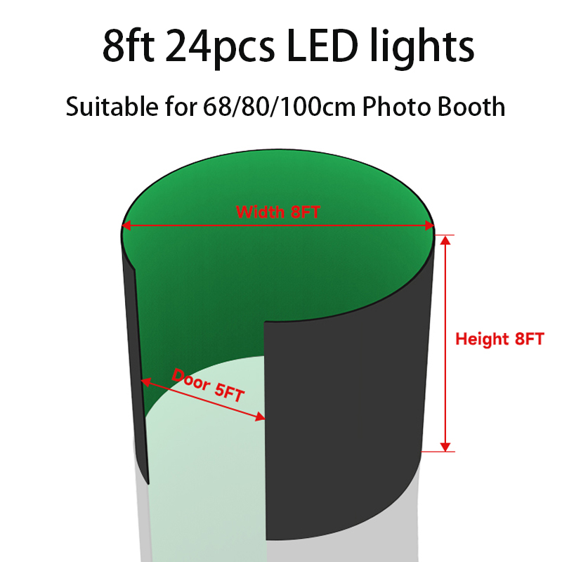 360 포토 부스 엔클로저 무료 맞춤형 로고 배경막 텐 - Photography Lighting And Backdrop Kits 리뷰 및 가격